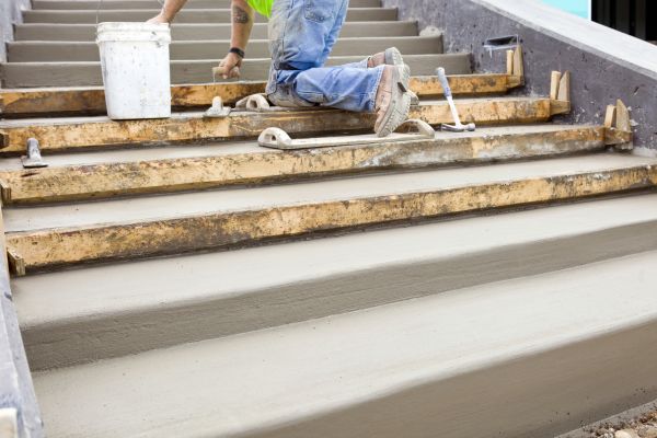 Concrete Steps Pouring in Mount Vernon