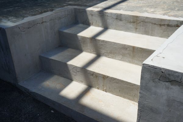 Poured Steps Installation in Mount Vernon