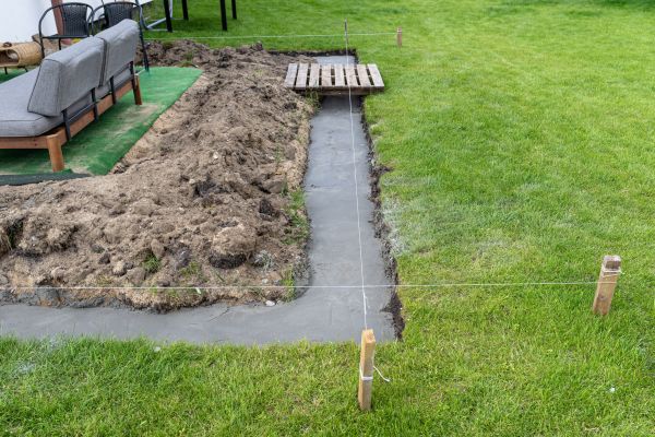 Cement Footer Installation in Mount Vernon